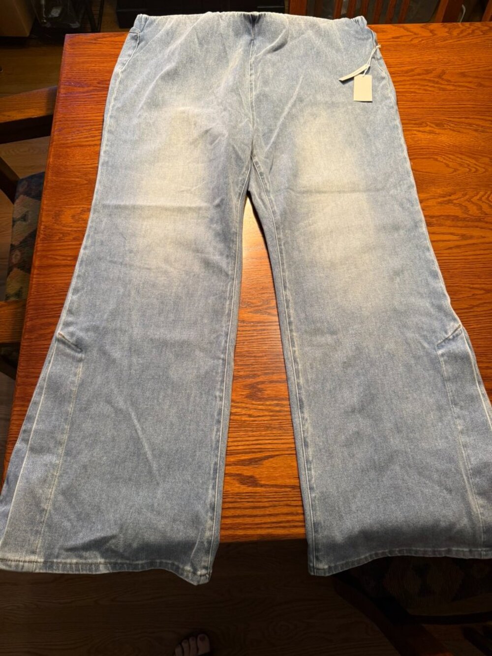 Soft Surroundings Pull on Flare Jeans 2X NWT